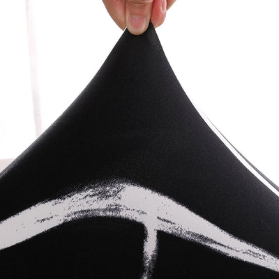 Čierny Bi-Strečový Poťah Na Stoličku