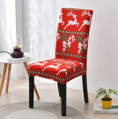 Poťah Na Stoličku Christmas Candy Cane