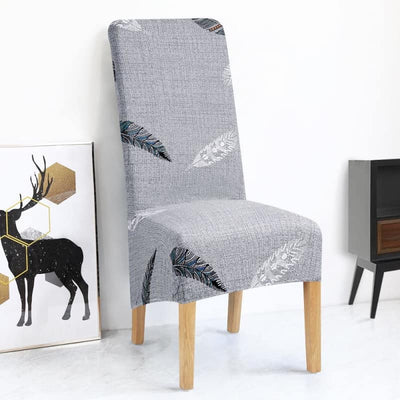 Veľký Šedý Poťah Na Stoličku S Perím