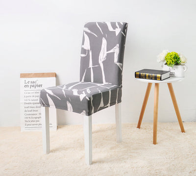 Poťah Na Stoličku S Potlačou (Sivý)