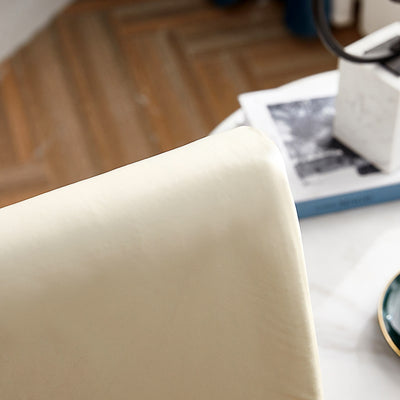 Krémovo Biely Poťah Na Stoličku Z Umelej Kože