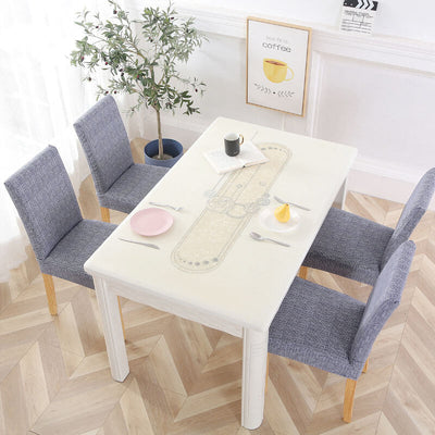 Modrý Sivý Látkový Poťah Na Stoličku