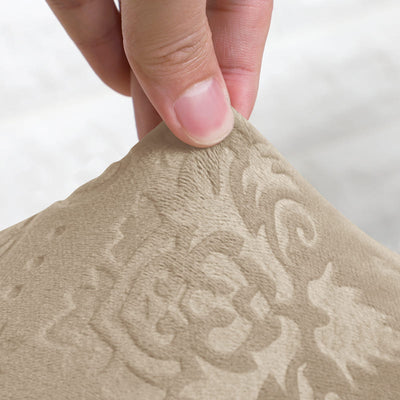 Beige Lily Velvet Poťah Na Stoličku