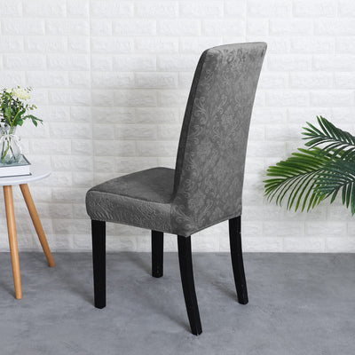 Poťah Na Stoličku Lys Velvet Charcoal Grey