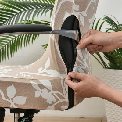 Béžový Univerzálny Poťah Na Kancelársku Stoličku