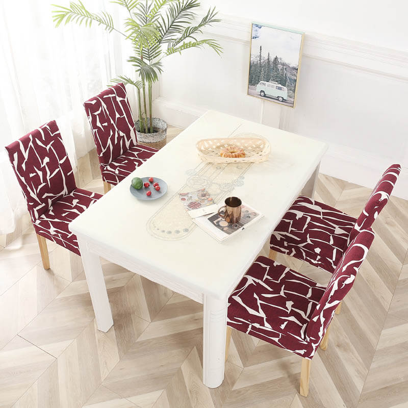 Červený Bi-Strečový Poťah Na Stoličku