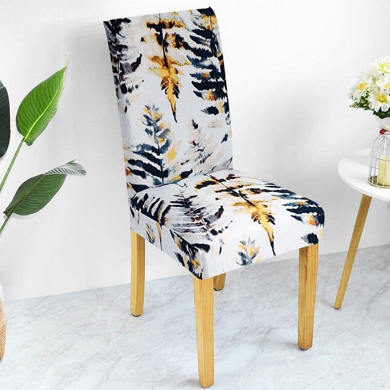 Biely Kvetinový Poťah Na Stoličku