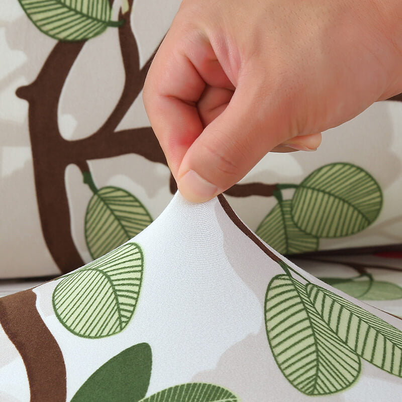 Kvetinový Poťah Na Stoličku (Zeleno-Ružový)