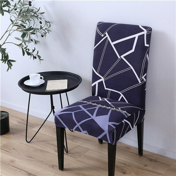 Tmavý Vzorovaný Poťah Na Stoličku