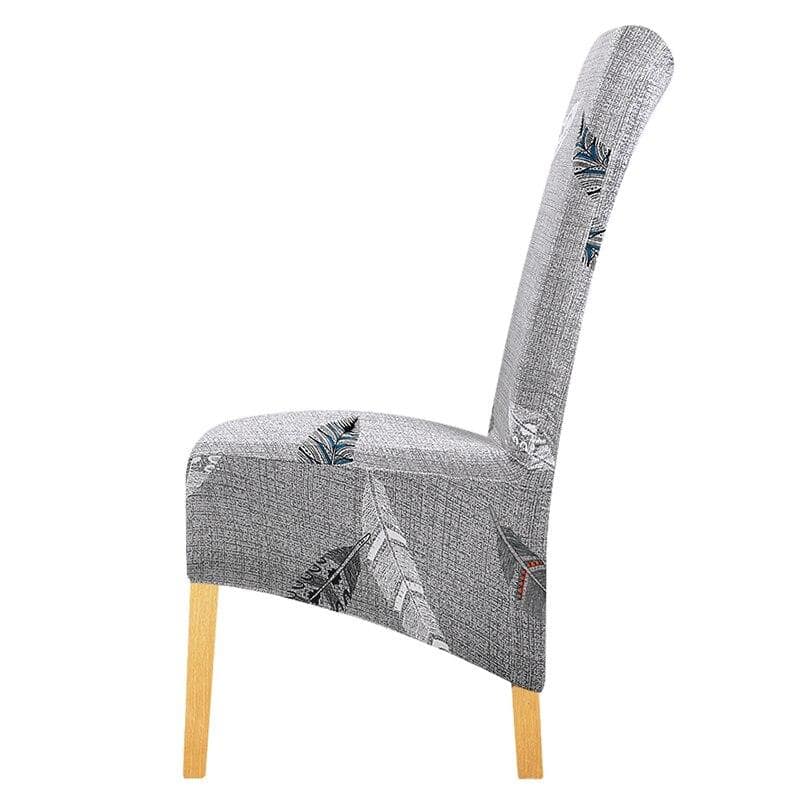 Veľký Šedý Poťah Na Stoličku S Perím