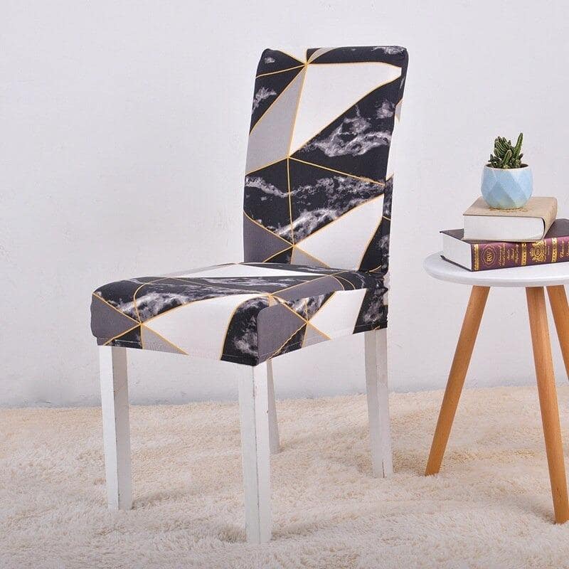 Sivý, Čierny A Biely Poťah Na Stoličku