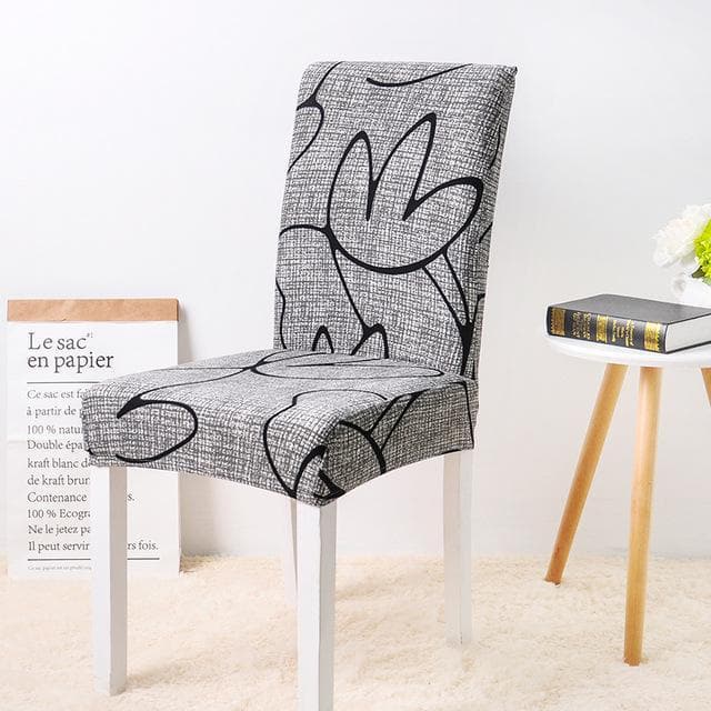 Poťah Na Stoličku So Sivým Vzorom