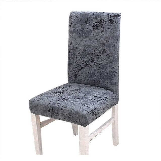 Šedý Mramorový Poťah Na Stoličku