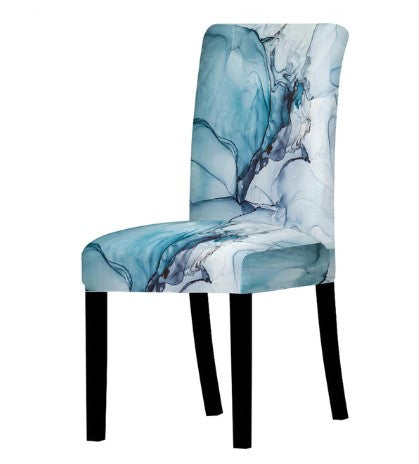 Zelený Mramorovaný Poťah Na Stoličku