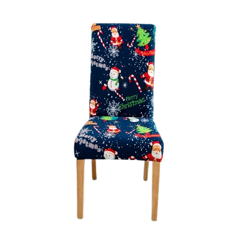 Modrý Poťah Na Stoličku Veselé Vianoce
