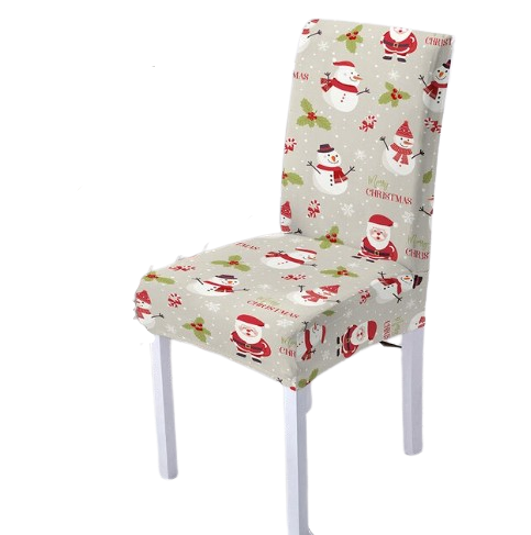 Veselé Vianoce Sivá Poťah Na Stoličku