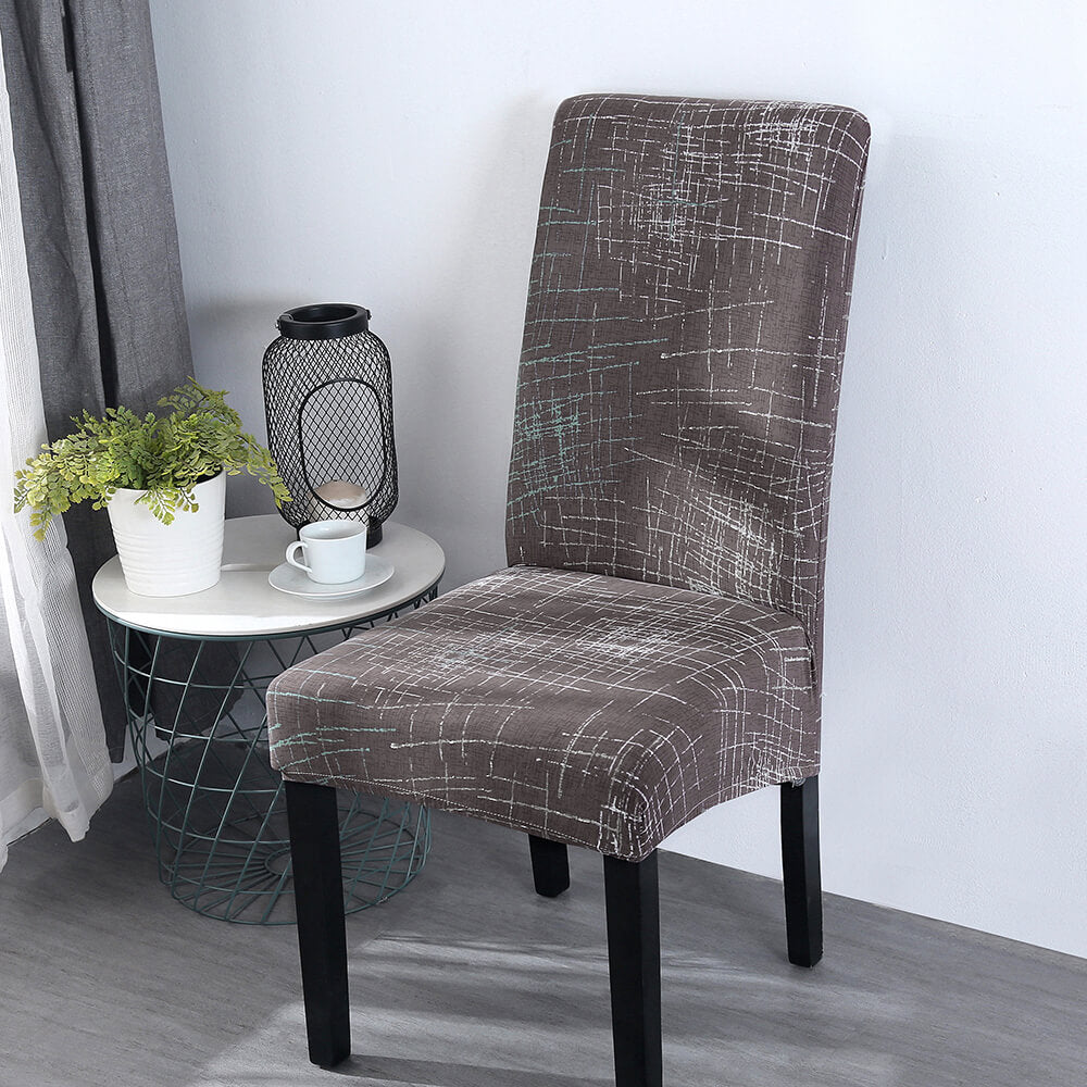 Moderný Poťah Na Stoličku (Hnedý)