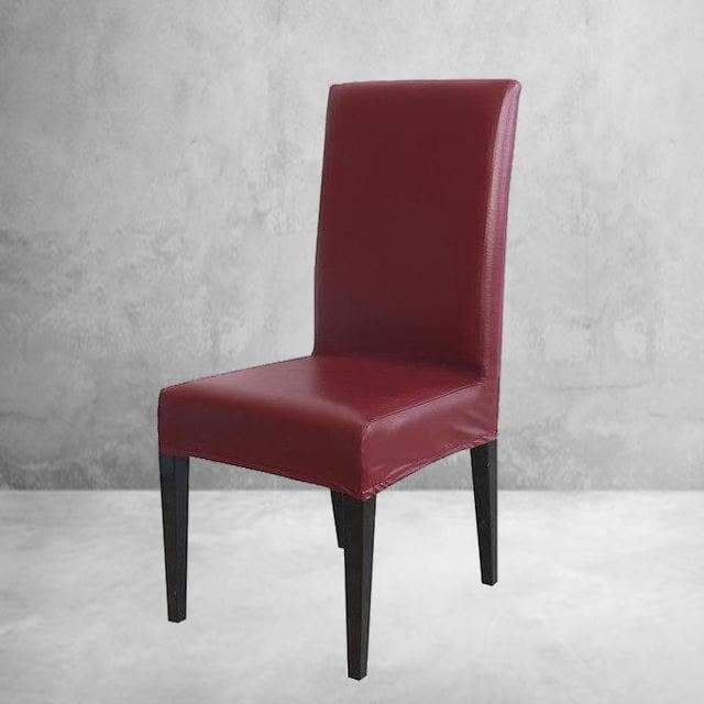 Poťah Na Stoličku Z Umelej Kože Burgundsko