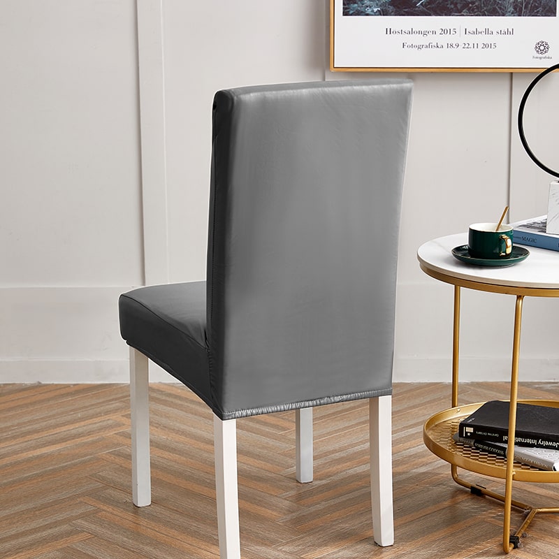 Antracitovo Sivý Poťah Na Stoličku Z Umelej Kože