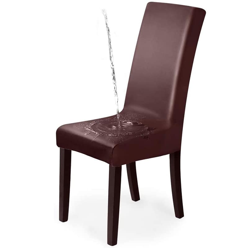 Hnedý Vodotesný Poťah Na Stoličku Z Umelej Kože