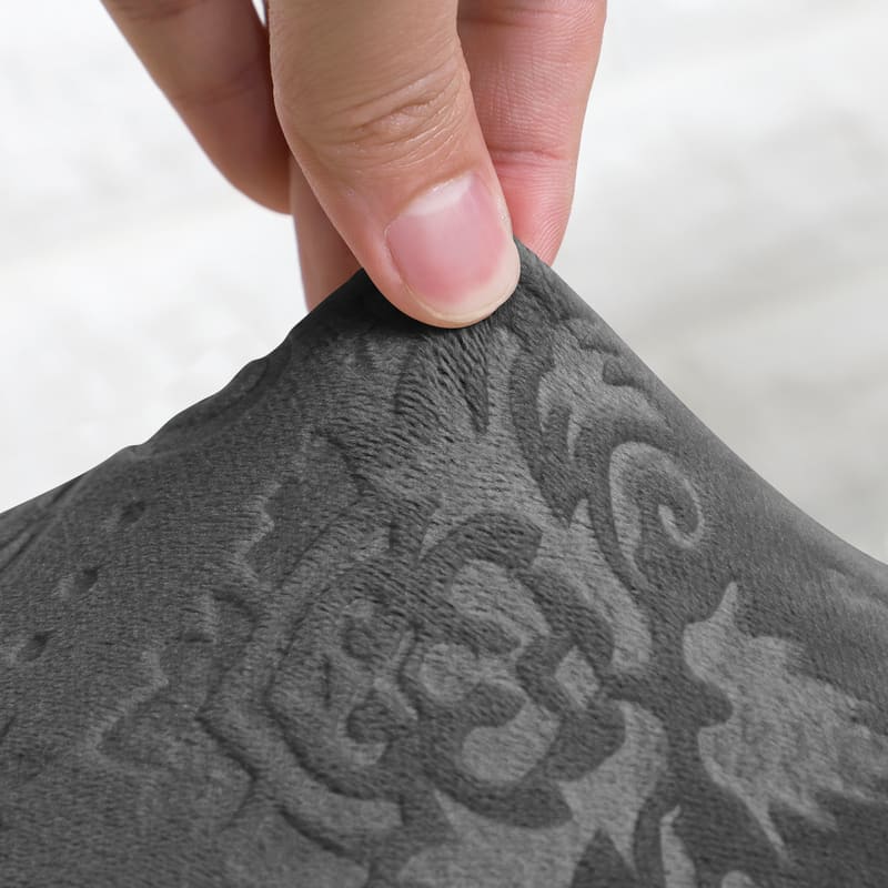 Poťah Na Stoličku Lys Velvet Charcoal Grey