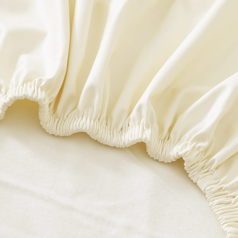 Biely Kožený Poťah Na Kancelársku Stoličku