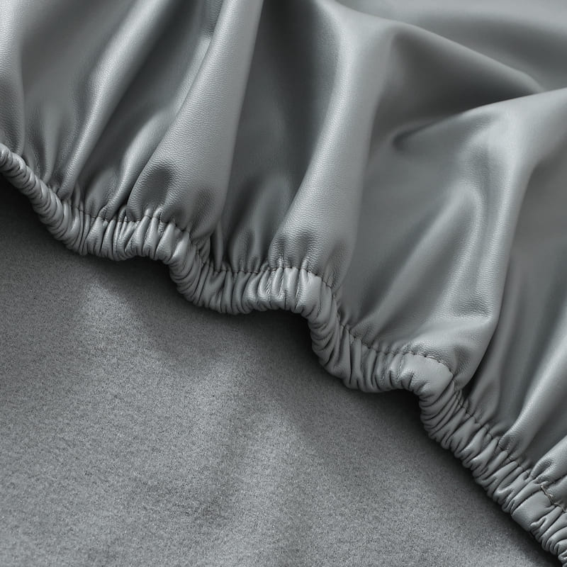 Šedý Kožený Poťah Na Kancelársku Stoličku