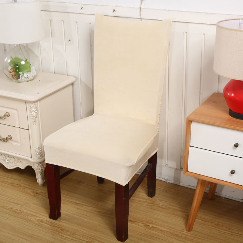 Poťah Na Stoličku Ecru White Velvet