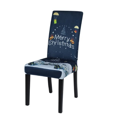 Veselé Vianoce Poťah Na Stoličku Námornícka Modrá